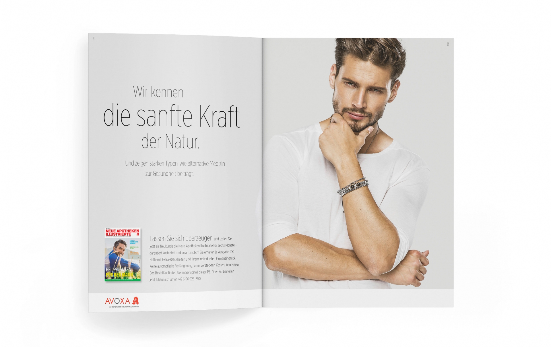 Neue Apotheken Illustrierte - Gestaltung Kampagne Doppelseitenanzeige