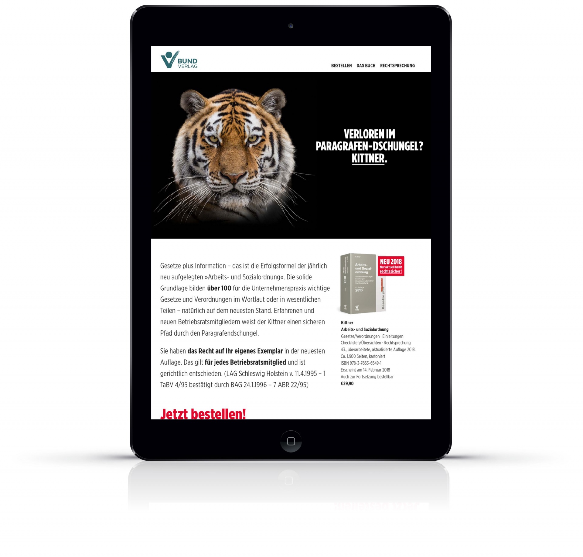 Bund Kittner Kampagne Website Landingpage Anzeige