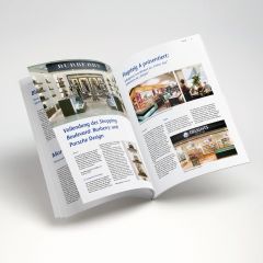 Unternehmenskommunikation - Gestaltung Fraport Kundenmagazin Retail World - Innenseiten