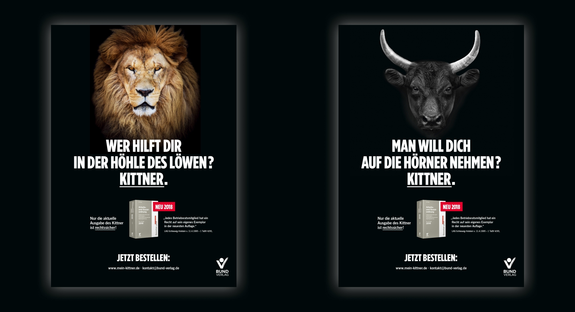 Design und Konzeption Kampagne: Bund Verlag der Kittner