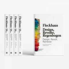 Buchgestaltung Willy Fleckhaus - Design, Revolte, Regenbogen - Cover und Buchrücken