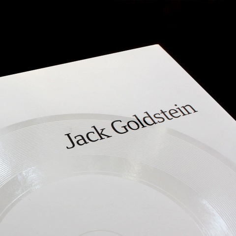 Buchgestaltung - Künstlerkatalog: Jack Goldstein - Museum für Moderne Kunst - Cover mit Veredelung - Detail