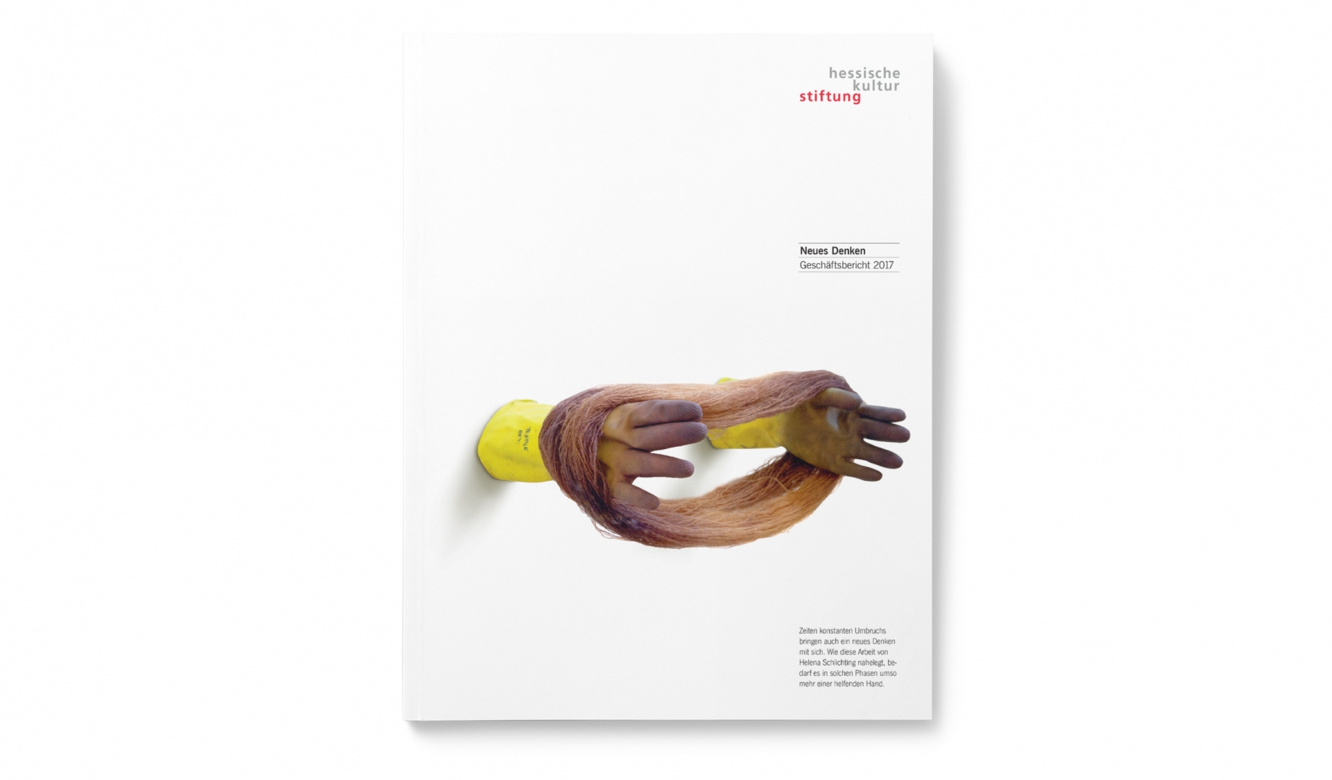 Gestaltung Geschäftsbericht 2017 Hessische Kulturstiftung - Covergestaltung