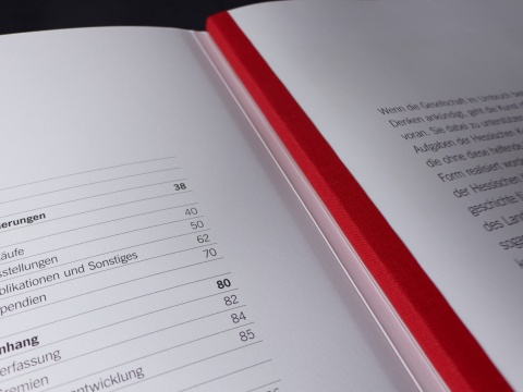 Buchgestaltung - Kataloggestaltung - Lotte Laserstein - Detail Bindung