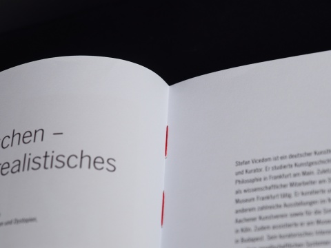 Buchgestaltung - Kataloggestaltung - Lotte Laserstein - Detail: Bindung, Fadenbindung