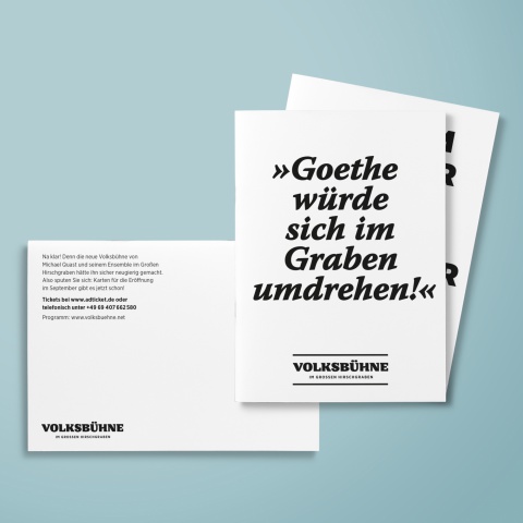 Branding - Corporate Design für die Volksbühne im Großen Hirschgraben