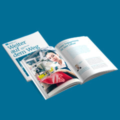 Jahresbericht Bündnis für nachhaltige Textilien - Cover und Doppelseiten