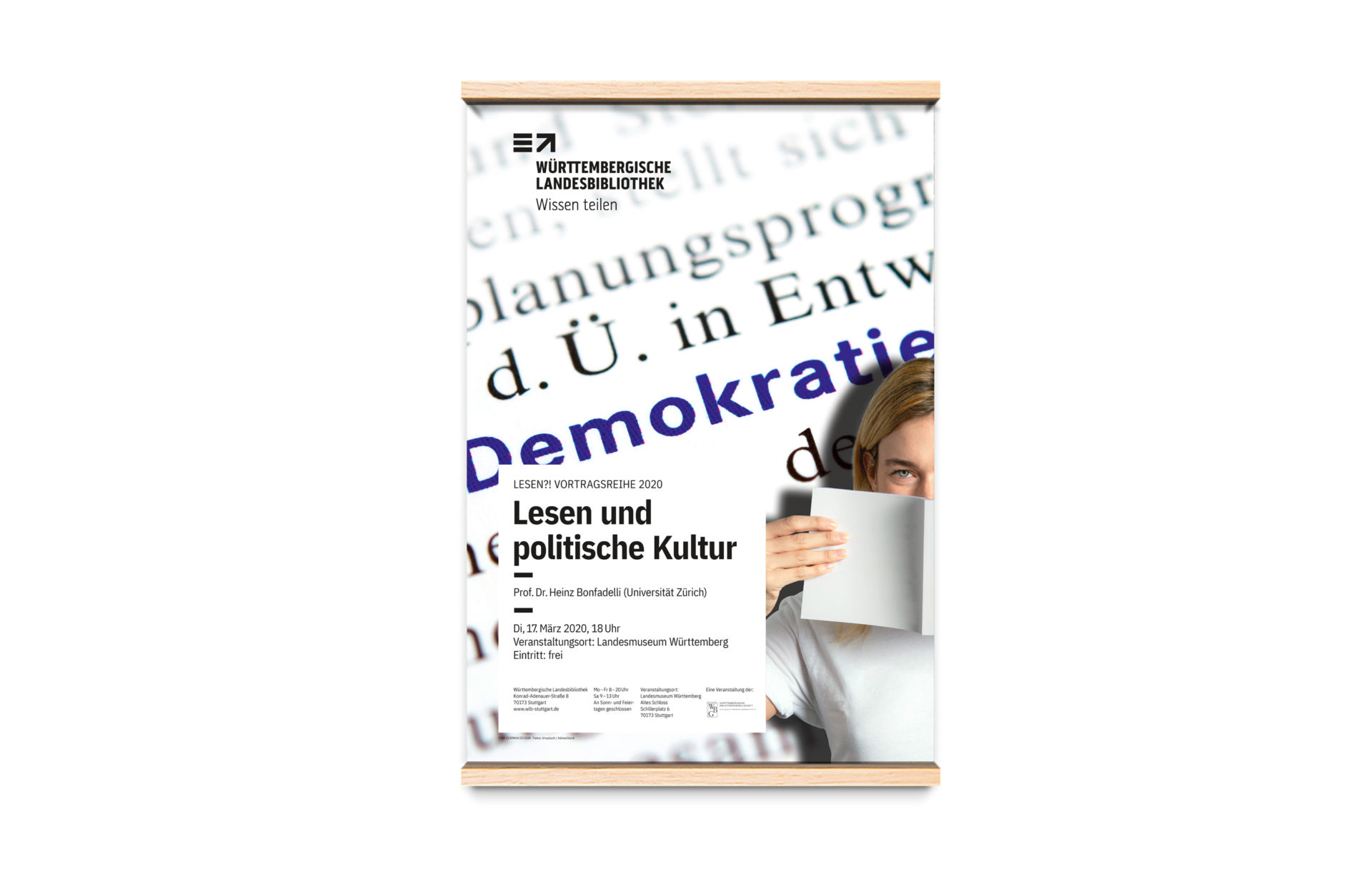 Corporate Design, Plakatgestaltung Württembergische Landesbibliothek