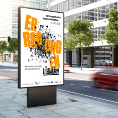 Plakatgestaltung Literaturm Kampagne 2020 - Erregungen - Kulturamt Frankfurt am Main
