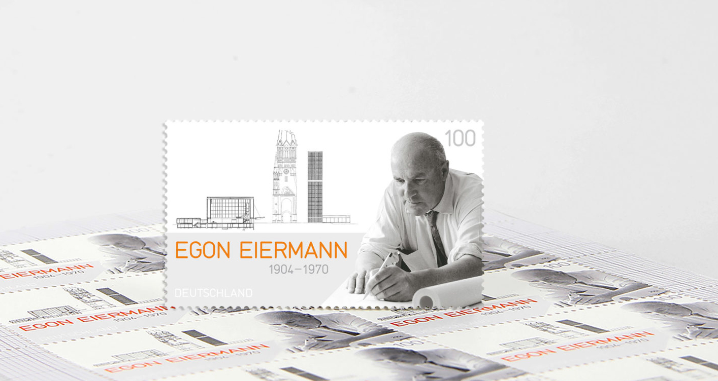 Gestaltung Sonderpostwertzeichen - Egon Eiermann