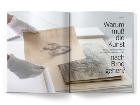 Geschäftsbericht Hessische Kulturstiftung 2019 - Doppelseite Magazin