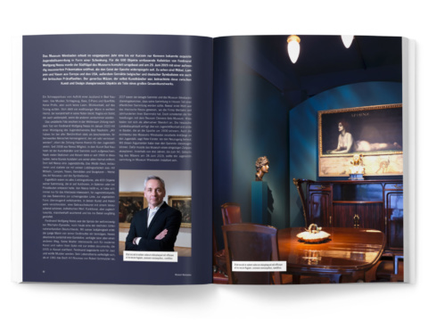 Geschäftsbericht Hessische Kulturstiftung 2019 - Doppelseite Magazinteil